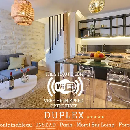 Appartement Duplex High Standing 7'➤Fontainebleau⎮45'➤Paris + Terrace à Veneux-les-Sablons Extérieur photo