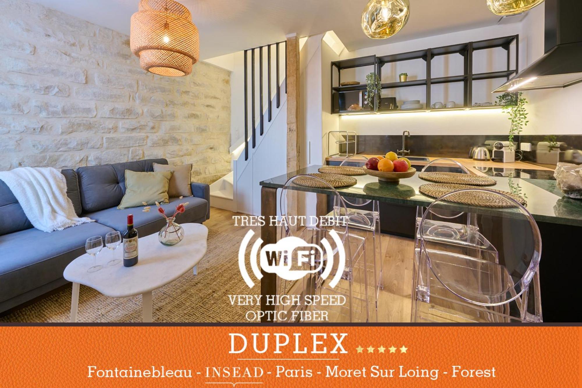 Appartement Duplex High Standing 7'➤fontainebleau⎮45'➤paris + Terrace